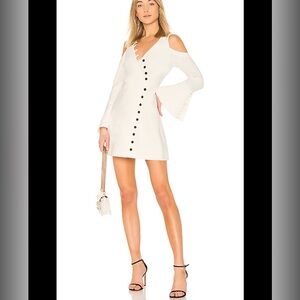 Alexis Galen Bell Sleeve Dress Small White